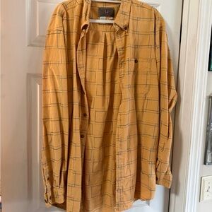 The Territory Ahead Mustard Plaid Shirt